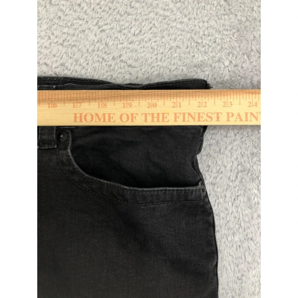 True Religion Jeans Men 44x32 Black Geno Relaxed Slim Denim